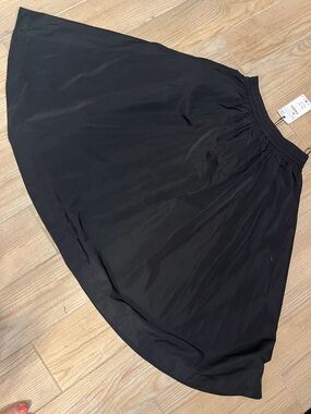Zara Black Circle Skirt with Elastic Waist
